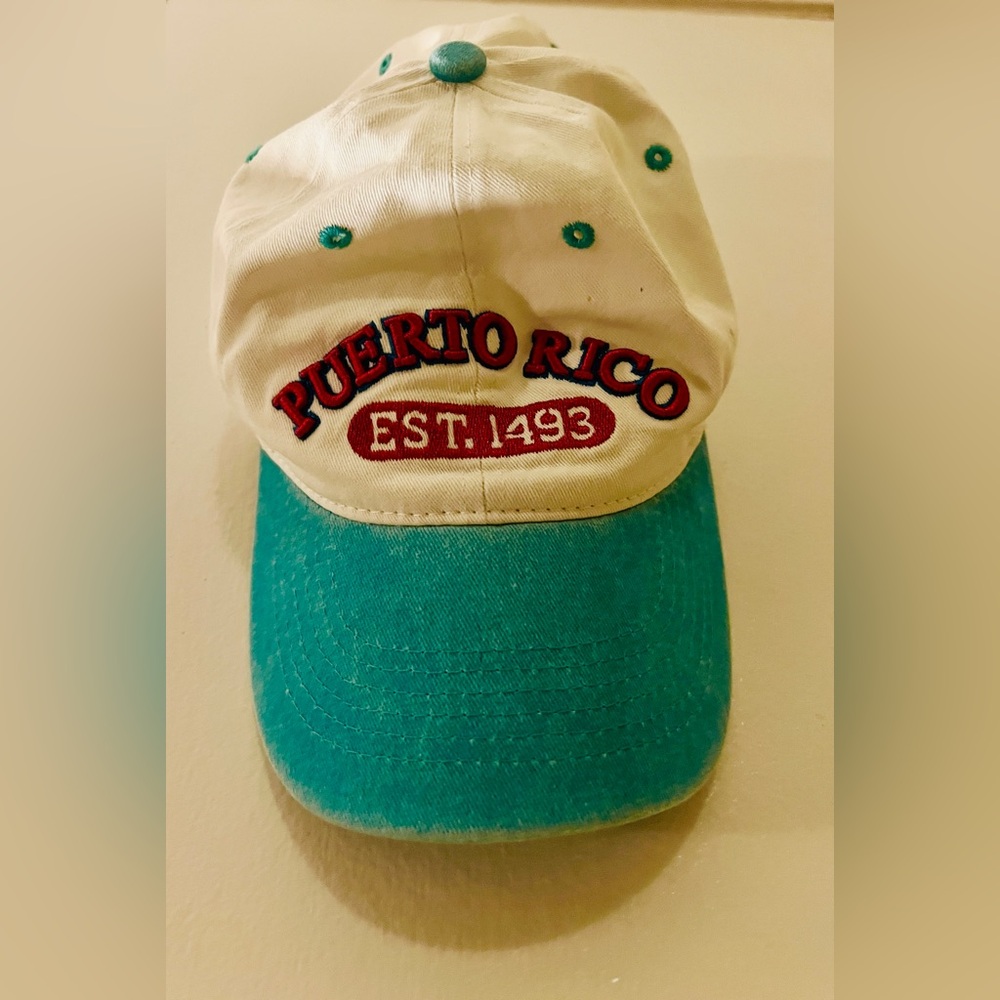 Puerto Rico Embroidered Cap Adjustable Bought in Puerto Rico Gift Shop Excellent
